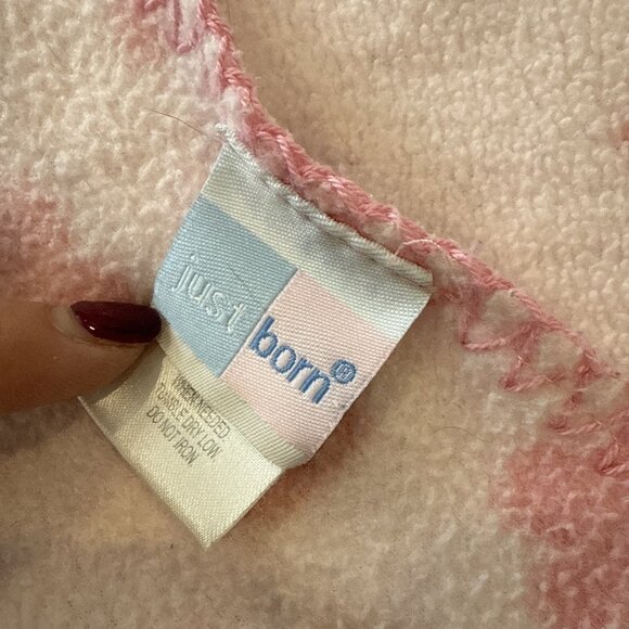 Just Born Pink Baby Blanket Butterfly Fleece Baby Blanket Girls - Picture 4 of 6